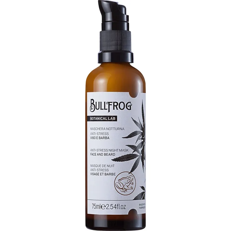Bullfrog Botanical Anti-stress night mask face 75 ml, für Herren empfohlen
