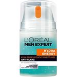 L'Oreal Men Expert Hydra Energy Anti-glanz Feuchtigkeitspflege 50 ml, für Herren empfohlen mit kühlender Wirkung