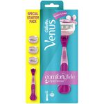 Gillette Venus ComfortGlide Spa Breeze Frauenrasierer mit 3 Rasierklingen