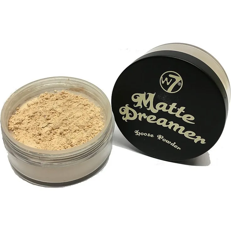 W7 Matte Dreamer Loose Powder Gesichtspuder, leicht getöntes, loses Puder, für jeden Hautton geeignet