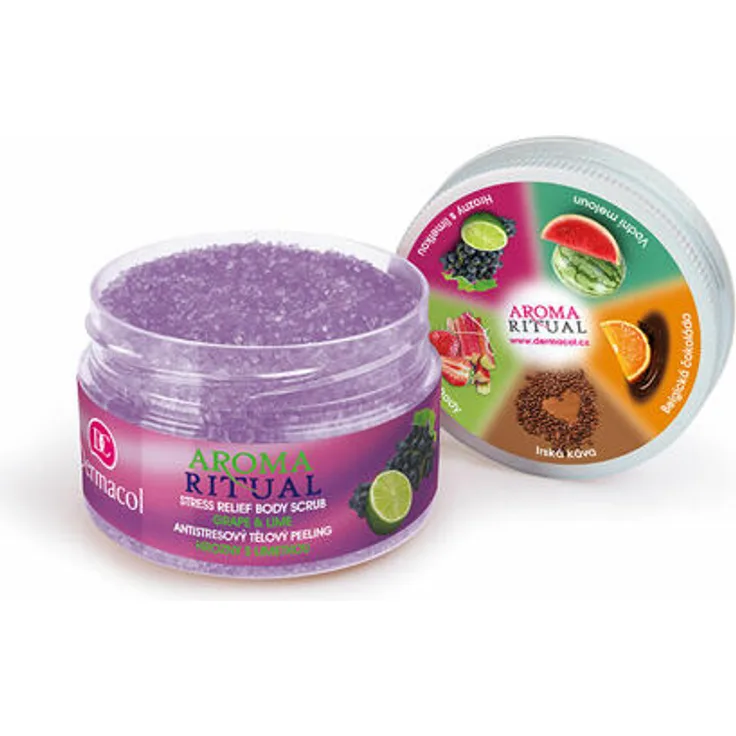 Dermacol Aroma Ritual Grape & Lime Hydratisierendes Körperpeeling 200 g für Damen