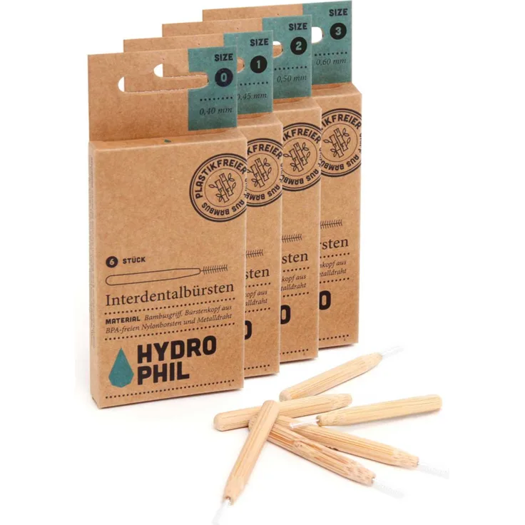 Hydrophil Interdental Sticks 0,50 mm, 6 Stück, zur gründlichen Zahnzwischenraumreinigung