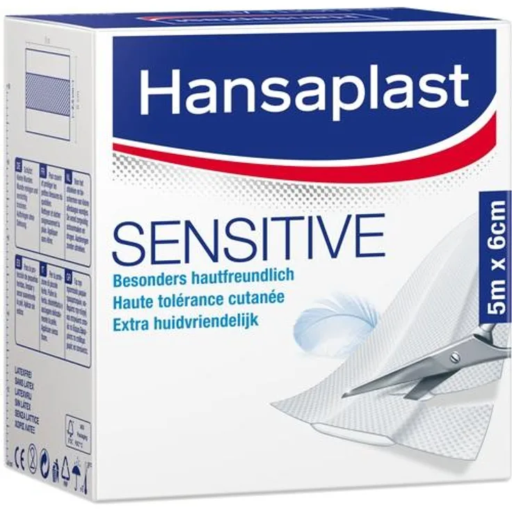 Beiersdorf Hansaplast Sensitive Pflaster 6 cmx5 m Rolle 1 St.