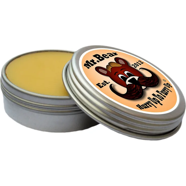 Mr. Bear Family Moustache Wax Hurry Up Original Citrus 20 ml, Textur: Wachs, für Herren empfohlen