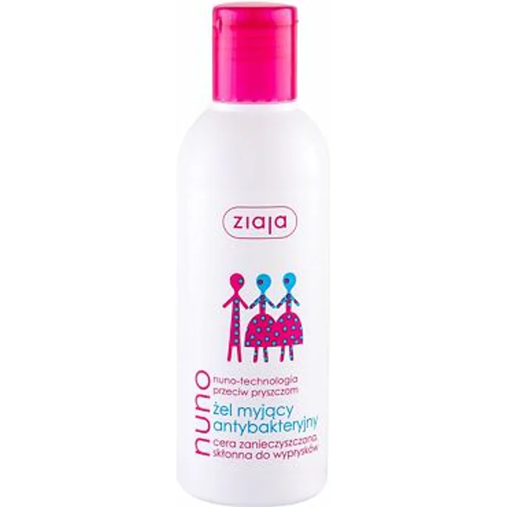 Ziaja Nuno Antibacterial Face Gel Antibakterielles Reinigungsgel für unreine zu Akne neigende Haut 200 ml Unisex