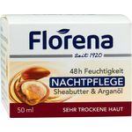 Florena Nachtpflege Sheabutter&Argan. 50 ml Nachtpflege für Damen und Herren