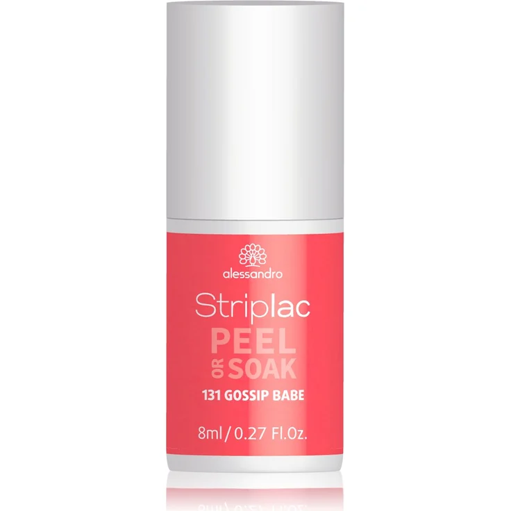 Alessandro Striplac Peel or Soak 131 Gossip Babe 8 ml, Farbton: Rot – Bild 1
