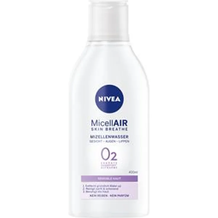 Nivea Gesichtspflege Reinigung Micellair Mizellenwasser Sensible Haut 400 ml, für Damen und Herren 
