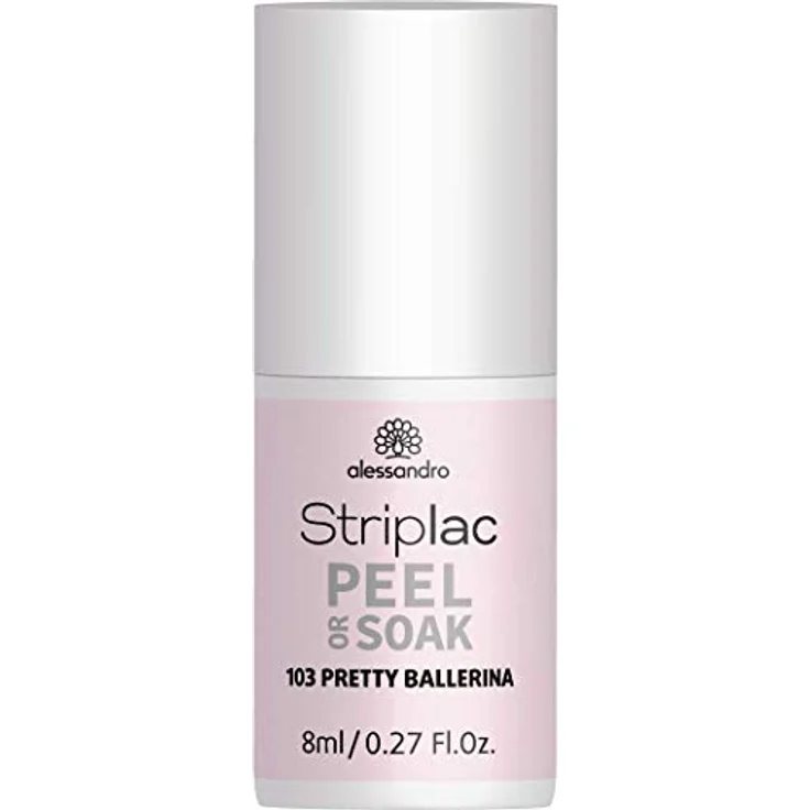 Alessandro Striplac Peel or Soak 103 Pretty Ballerina 8 ml, Farbton: Rosa – Bild 1