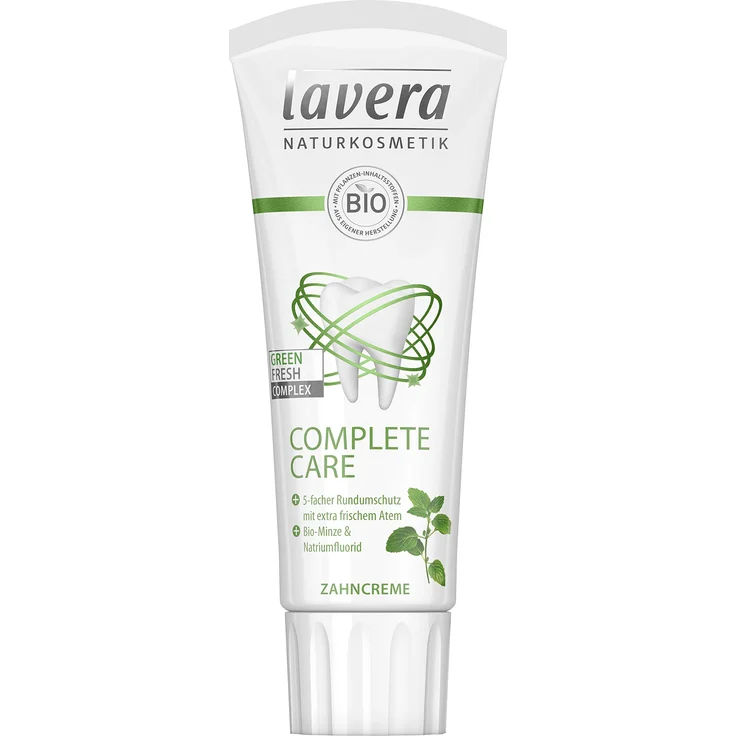Lavera Complete Care Bio-Minze 75 ml, für die tägliche Zahnreinigung