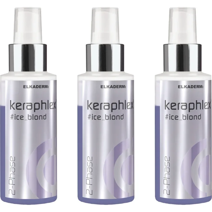 Keraphlex Ice Blond 2-Phasen Kur 3 x 100 ml Wirkung: Pflege, Geschmeidigkeit