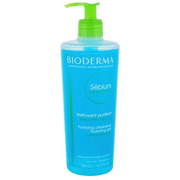 Bioderma Sebium gel Moussant Reinigungsgel für Mischhaut 500 ml, für Damen und Herren  – Bild 1