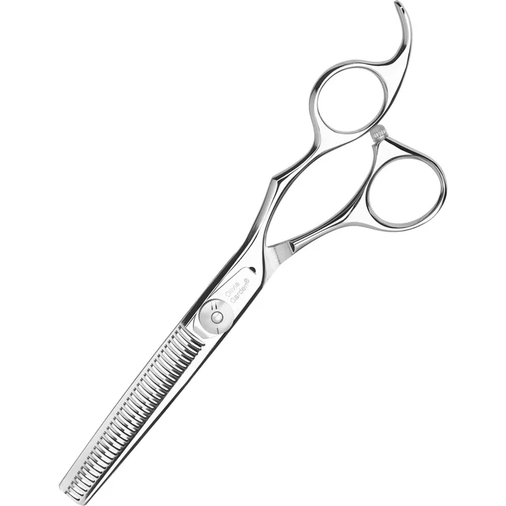 Olivia Garden SilkCut Effilierschere 6 Zoll Japan gerade Klingen, silber