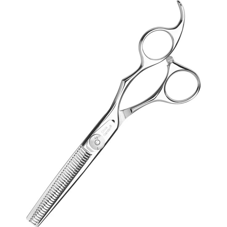 Olivia Garden SilkCut Effilierschere 6 Zoll Japan gerade Klingen, silber
