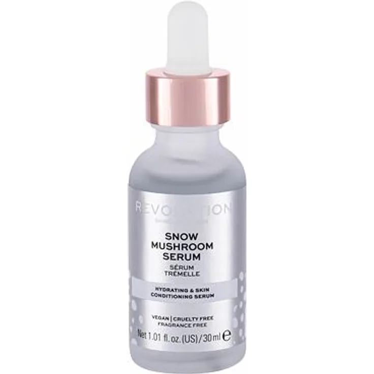 Revolution Skincare Gesichtsserum Snow Mushroom Serum Feuchtigkeitsserum 30 ml mit feuchtigkeitsspendender Wirkung