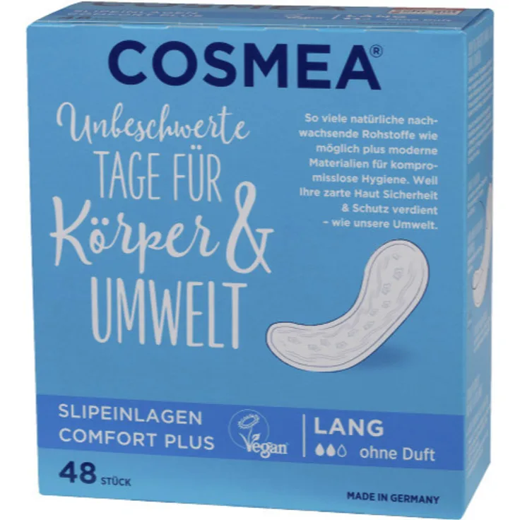 Cosmea Slipeinlagen Comfort Plus Formel Lang Damenbinden 48 Stück