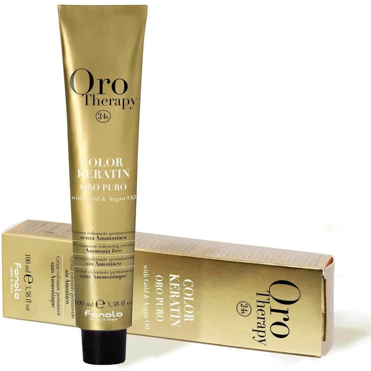 Fanola Oro Puro Therapy Color Keratin Haarfarbe Blau 100 ml