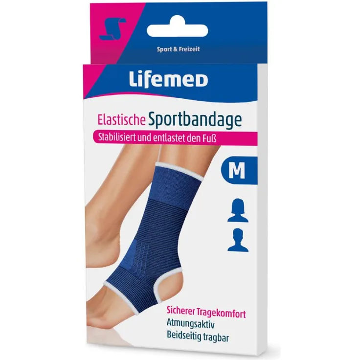 Lifemed Sportbandage Fußgelenkschutz, Größe: S