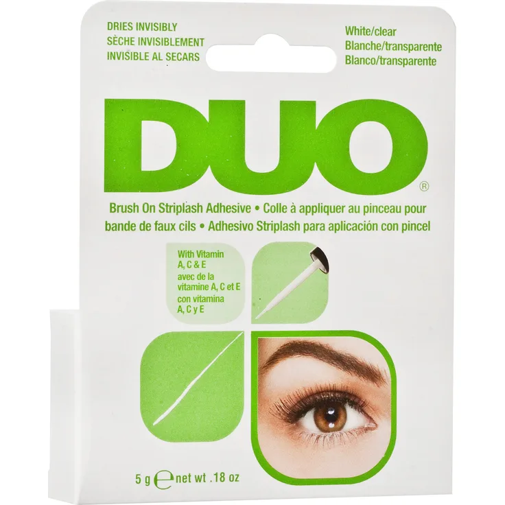 Ardell DUO Brush on Adhesive with Vitamins A, C & E Wimpernkleber für künstliche Wimpern mit Vitamin A, C & E, das Original für perfekte lashes, 5 g