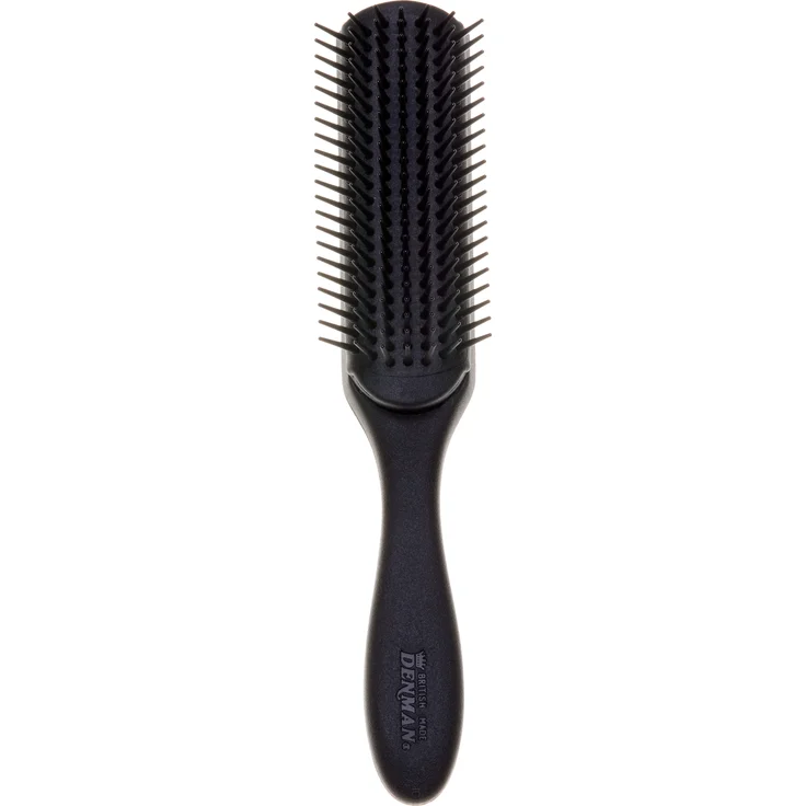 Denman Bürste Classic Styling Originals Brush D3 Medium 7 Reihen Schwarz – Bild 1