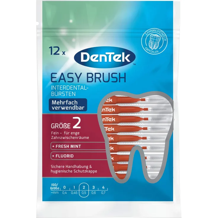 Dentek Easy Brush ISO 2 Pack of 12 Interdentalbürsten