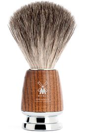 Mühle Rytmo Rasierpinsel reines Dachshaar Griffmaterial Esche gedämpft