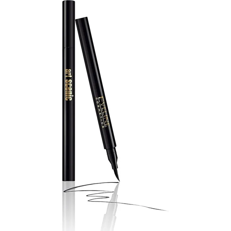 Eveline Augen Make-up Eyeliner Pen Liner 32 Deep Black 1,8 g Schwarz, mit einer festen Textur