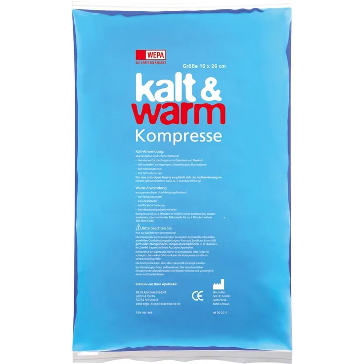 Wepa Apothekenbedarf Kalt-Warm Kompresse 16x26 cm