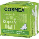 COSMEA Ultra Plus Größe Normal ideal geeignet für leichte und mittlere Tage körpergerechte Form & optimaler Sitz 14 Stück
