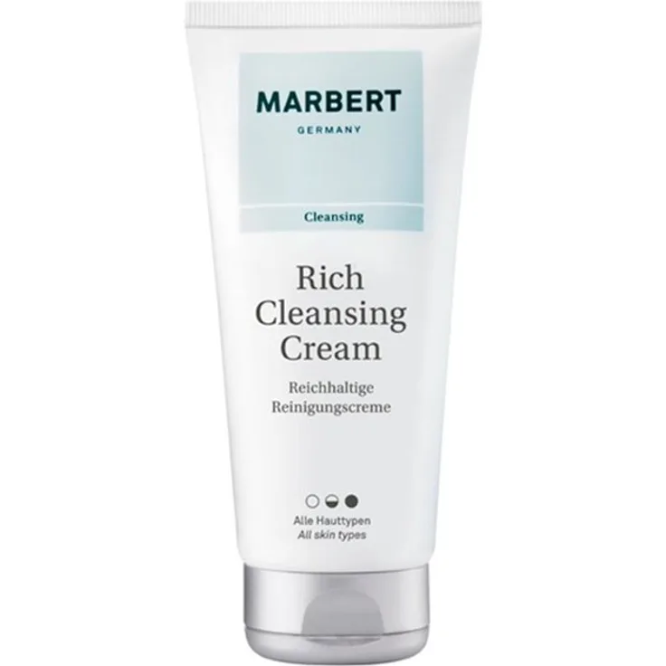 Marbert Rich Cleansing Cream 100 ml, mit Reisproteinen, Reichhaltig