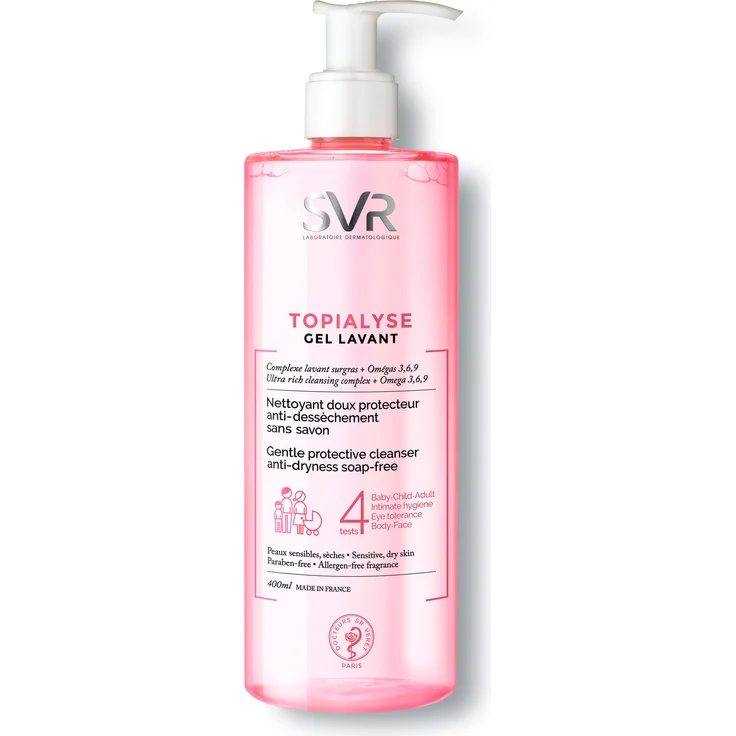 SVR Topialyse Gel Lavant Empfindliche Trockene Haut 400 ml Tagespflege – Bild 1