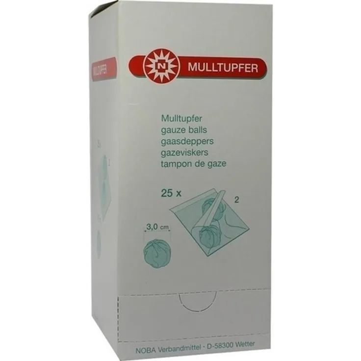NOBAMED Mulltupfer pflaumengroß steril 50 St.