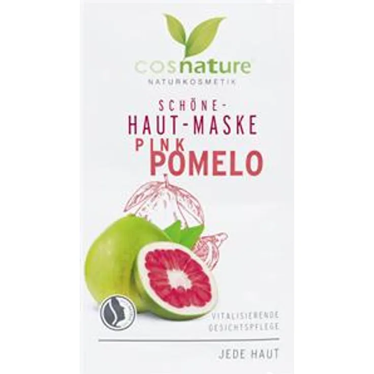 Cosnature Pflege Gesichtspflege Schöne-Haut-Maske Pink Pomelo 2 x 8 ml, für Damen und Herren