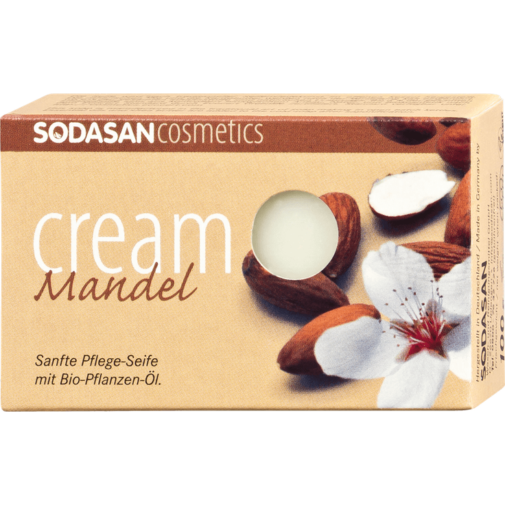Sodasan Bio Pflanzenseife Mandel 100 g für Normale Haut geeignet