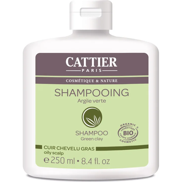Cattier Haarshampoo gras Ton 2 x 250 ml für Damen und Herren geeignet