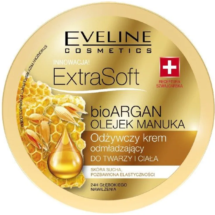 Eveline Extra Soft Bio Creme Argan Manuka 175 ml mit einer pflegenden Wirkung