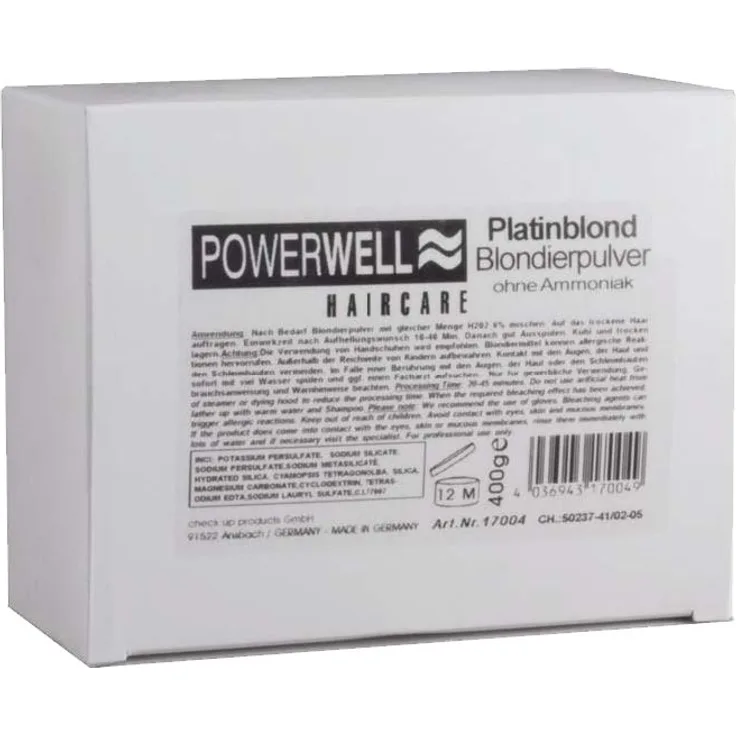 Powerwell Platinblond Blondierung Ohne Ammoniak 400 g