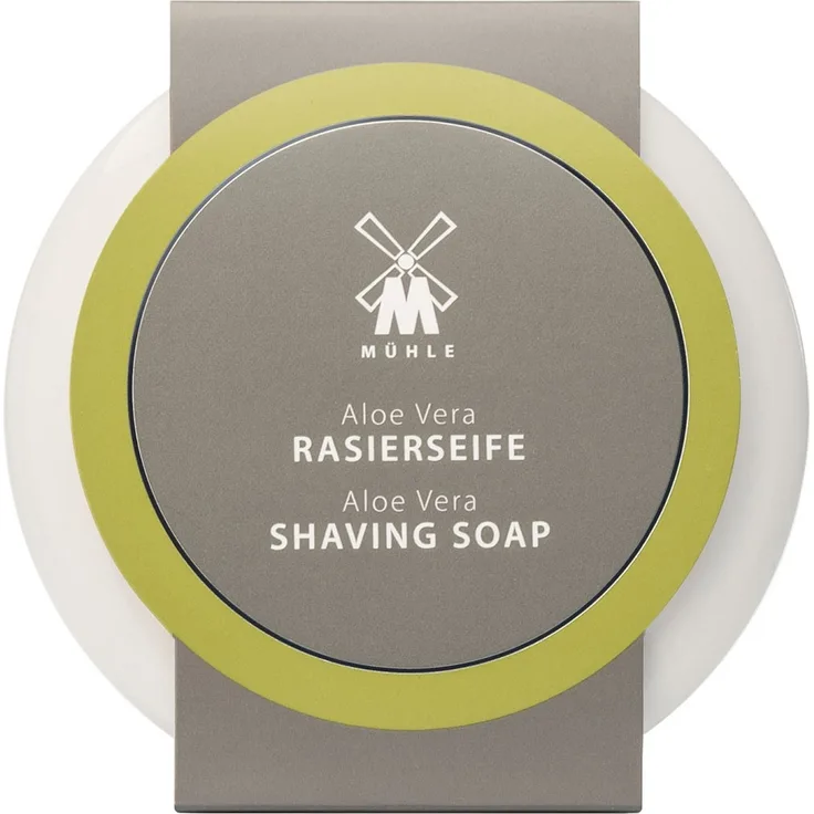 Mühle Rasierseife Aloe Vera in Porzellanschale 65 g