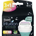 Wilkinson Sword Intuition Sensitive Care Rasierklingen für Damen Rasierer, 4 Stück