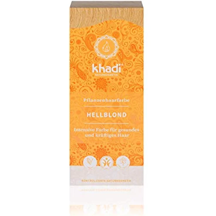 Khadi Pflanzenhaarfarbe Hellblond 100 g – Bild 1