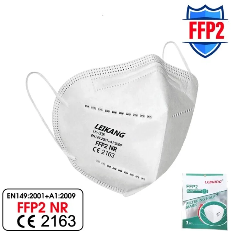 FFP2 Maske Atemschutzmaske Partikelfiltermaske CE2163 Leikang 20er Set FFP2-Maske mit Nasenbügel