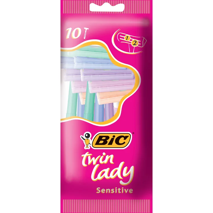 BIC Damen-Rasierer TWIN LADY, 10 Stück