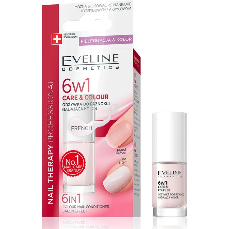Eveline Nail Therapy Care & Colour 6W1 a Color French 5 ml
