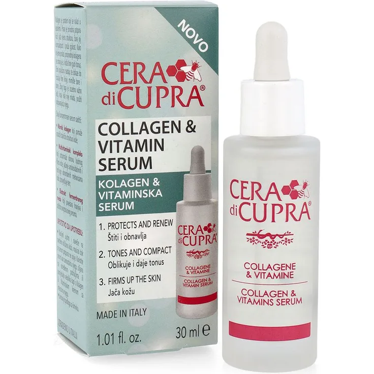 Dr.Ciccarelli Cera di Cupra Serum mit Collagen und Vitaminen 30 ml mit Anti-Aging Wirkung für reife Haut