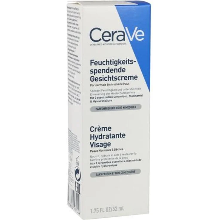 Cerave Feuchtigkeitsspendende Nachtcreme 52 ml Nachtpflege Inhalt: 52 ml – Bild 1
