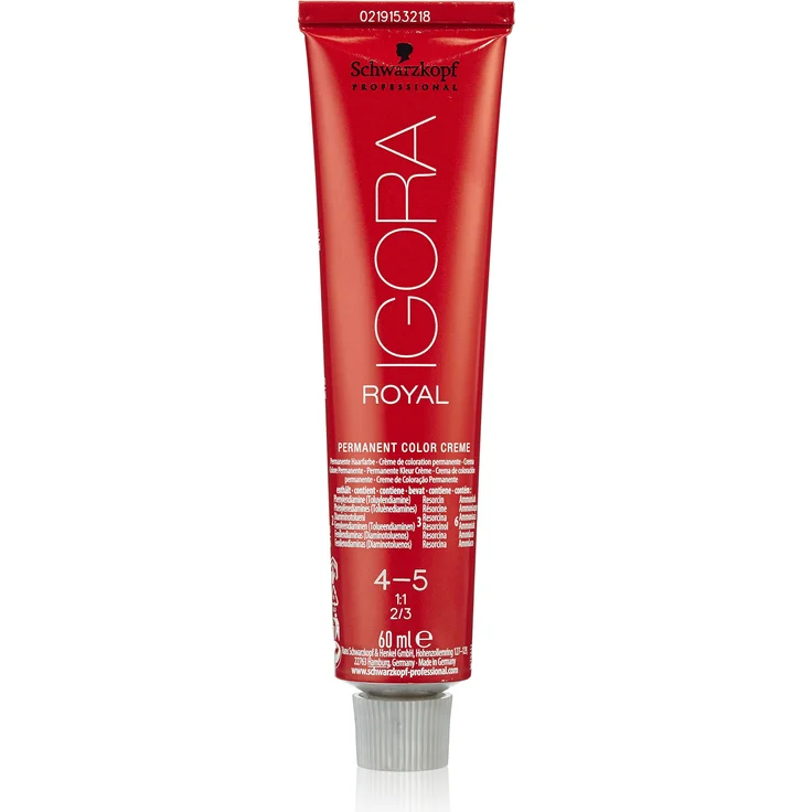 Schwarzkopf Igora Royal Premium-Haarfarbe 4-5 mittelbraun gold 60 g – Bild 1