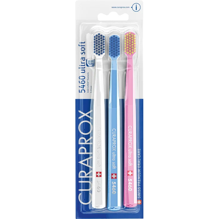 Curaprox CS5460 extra weich 3er-Pack, mit Curen-Borsten, Sanft zum Zahnfleisch – Bild 3