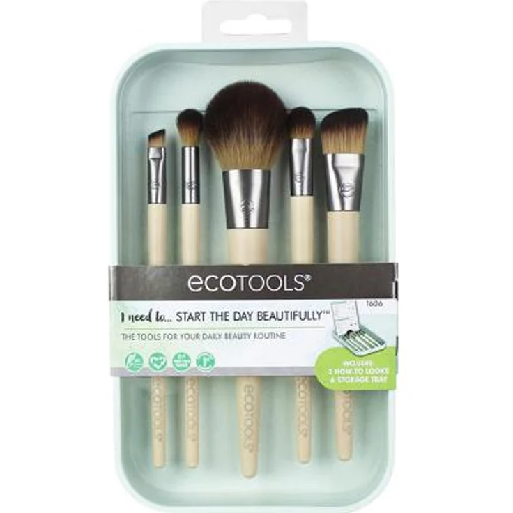 EcoTools Start the Day Beautifully Geschenkset, 6-teilig Pinsel-Set – Bild 1
