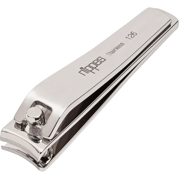 Nippes Nagelknipser 60 mm vernickelt, für feste & harte Nägel, 60 mm, aus rostfreiem Stahl