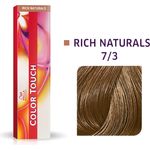 Wella Professionals Color Touch Rich Naturals Professionelle demi-permanente Haarfarbe mit einem multidimensionalen Effekt 7/3 60 ml